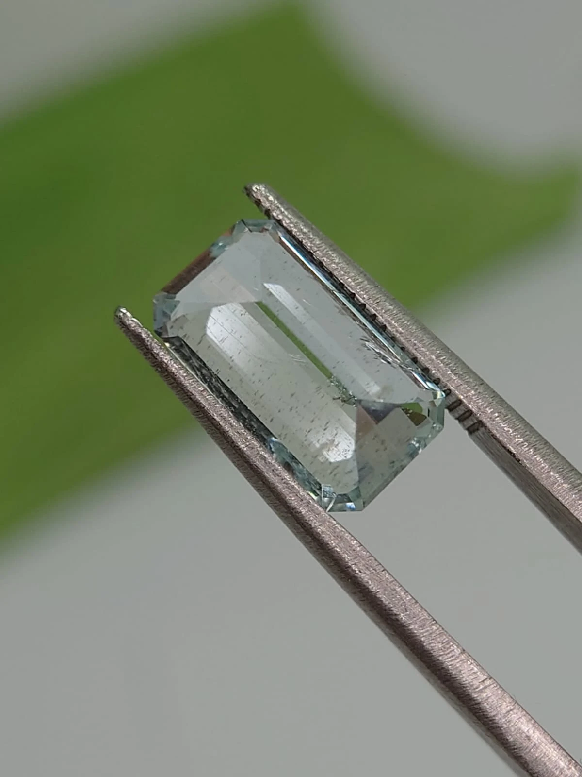 3ct Natural Aquamarine in Emerald Cut from Nigeria — view 4
